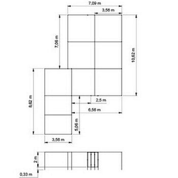 Aluminium Fruit Cage L Shaped - Bespoke Design