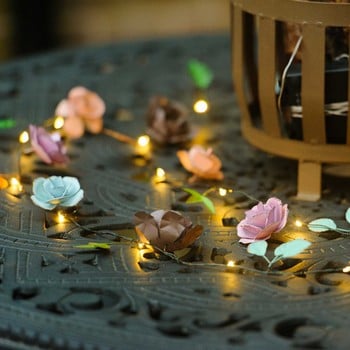 Automatic LED String Lights Rose Design