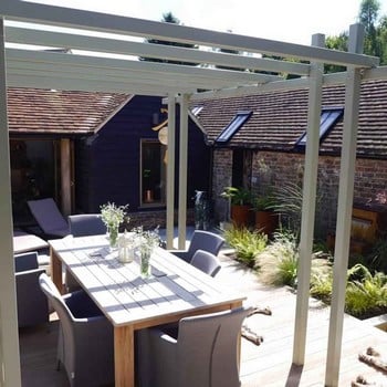 Bespoke Contemporary Pergola Gazebo with Shade