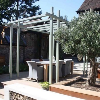 Bespoke Contemporary Pergola Gazebo with Shade