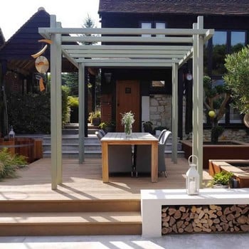 Bespoke Contemporary Pergola Gazebo with Shade