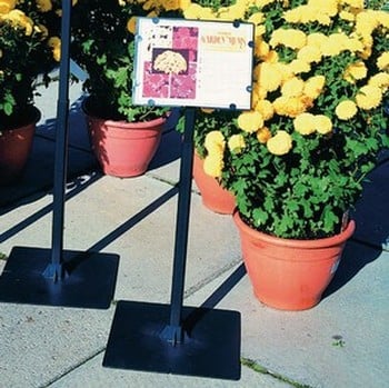 Black A5 Angled Label & Stand Black A5 Angled Label & Stand