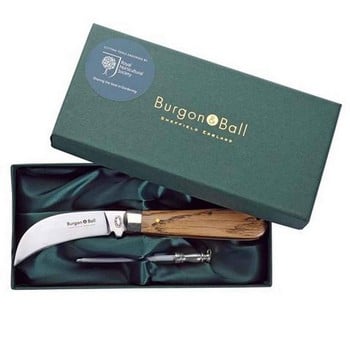 Burgon & Ball Classic Pruning Knife & Sharpening Steel Gift Set