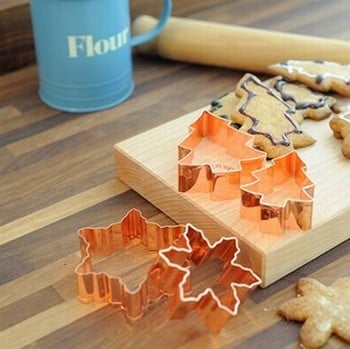 Christmas Copper Plated Cookie Cutters