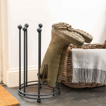 Antique wellington sales boot stand