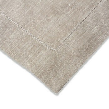 Classic Hemstitch Linen Placement - Natural