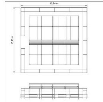 Corridor Fruit Cage with Flat Cage Surround - Bespoke Design