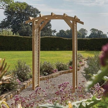 Dalton Wooden Curved Garden Arch Dalton Wooden Curved Garden Arch