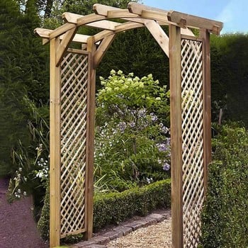 Dalton Wooden Curved Garden Arch Dalton Wooden Curved Garden Arch