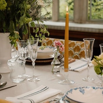 Daphne Optic Crystal Flutes - Set of 6