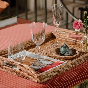 Daphne Optic Crystal Red Wine Glasses - Set of 6