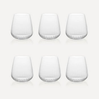 Daphne Optic Crystal Tumblers - Set of 6