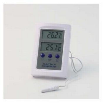 Dual Display Indoor/Outdoor Thermometer with Alarm