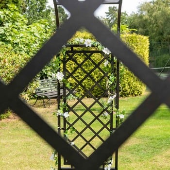 Ellipse Half Lattice Garden Arch