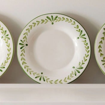 Elouise Dessert Plate - Green