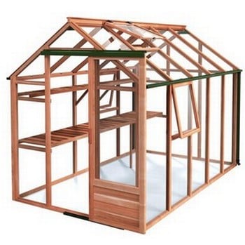 Essential 6ft x 10ft Cedar Greenhouse by Gabriel Ash