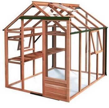 Essential 6ft x 8ft Cedar Greenhouse by Gabriel Ash