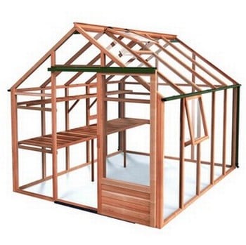 Essential 8ft x 10ft Cedar Greenhouse by Gabriel Ash