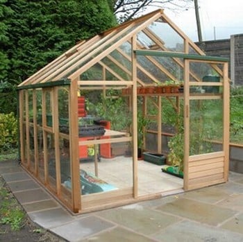 Essential 8ft x 10ft Cedar Greenhouse by Gabriel Ash