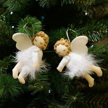 Felt Flying Angels Tree Decorations - Set of 2 - by Sia