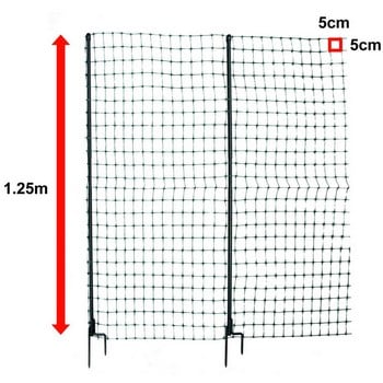 Flexible Chicken Fencing with Gate