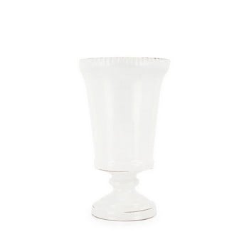 Flora Ceramic Urn Vase - White