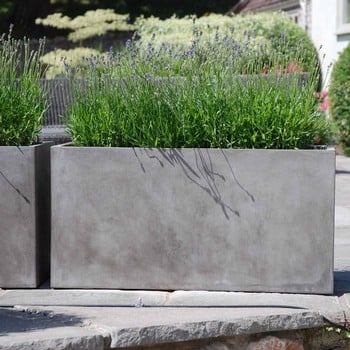 Fresco Large Rectangle Garden Planters (Set of 2)