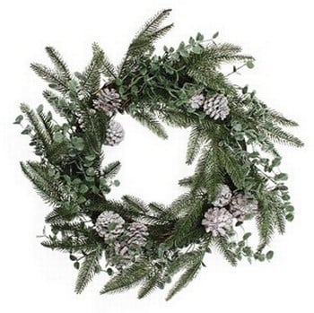 Frosted Eucalyptus Wreath by Gisela Graham