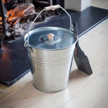 Galvanised Steel Bucket with Lid