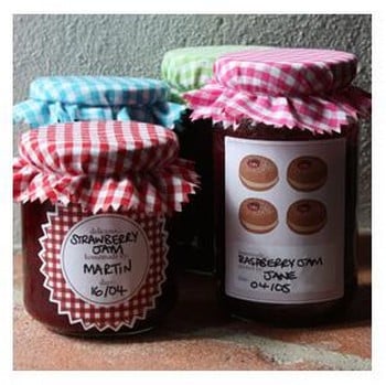 Gingham Jar Covers Gingham Jar Covers