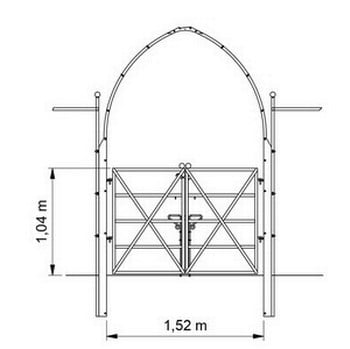 Gothic Arch with Gate and Fence - Bespoke Design