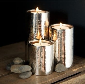 Hammered Tea Light Holders Hammered Tea Light Holders