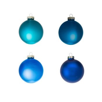 Handmade Blue Glass Baubles by Sia