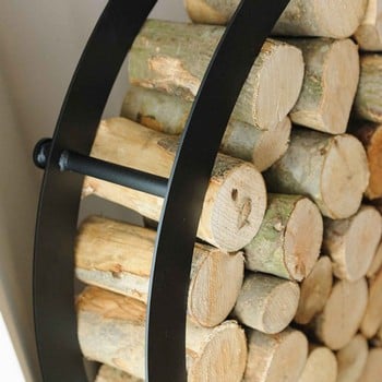 Harrod Circular Steel Log Holder (Wall Mounted)