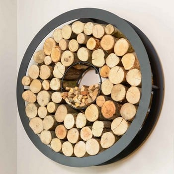 Harrod Circular Steel Log Holder (Wall Mounted)