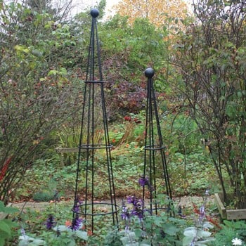 Harrod Cone Wire Obelisks Black Finish - Ground Inserted Version