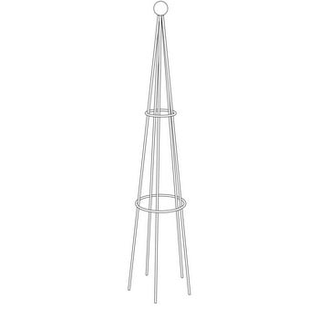 Harrod Cone Wire Obelisks Black Finish - Ground Inserted Version