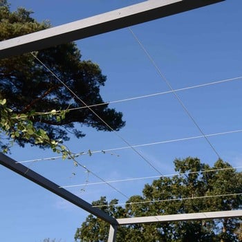 Harrod Modern Pergola Wire Grid Roof