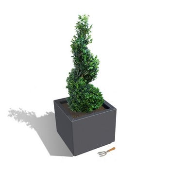 Harrod Square Metal Planters - Anthracite Grey