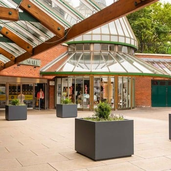 Harrod Square Metal Planters - Anthracite Grey