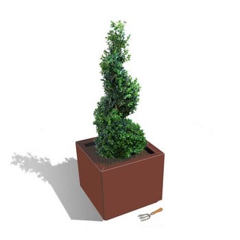 Harrod Square Metal Planters - Corten Effect