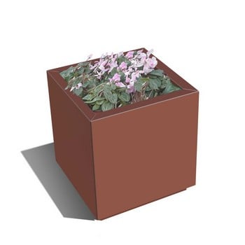 Harrod Square Metal Planters - Corten Effect