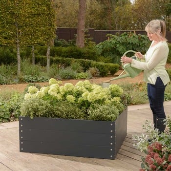 Lovinouse Premium 2PC Raised Garden Beds 6 x 3 ft Metal Elevated Planter Box for Vegetable Flower Herb 