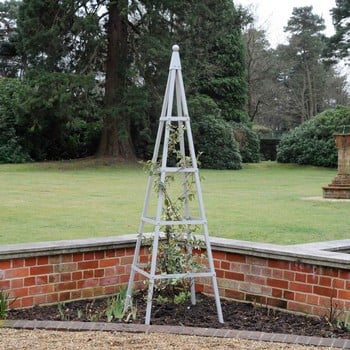 Harrod Steel Pyramid Obelisks - Silk Grey