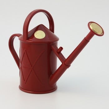 Haws 1 litre Plastic Indoor Watering Can Red Haws 1 litre Plastic Indoor Watering Can Red