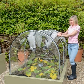 Hoops & PVC Cover for Standard Metal Raised Beds