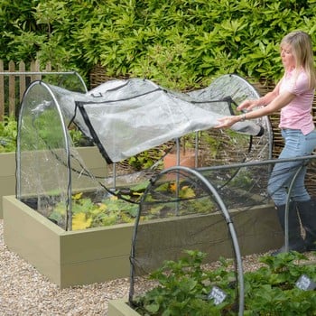 Hoops & PVC Cover for Superior Metal Raised Beds