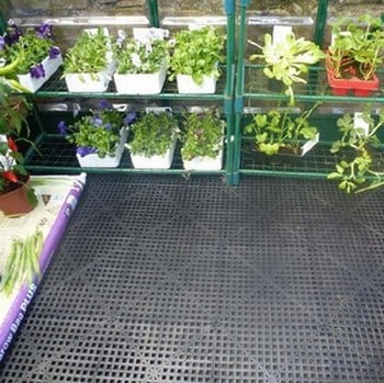 Interlocking Black Plastic Tiles