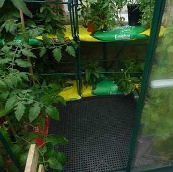 Interlocking Black Plastic Tiles