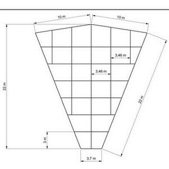 Large Angled Aluminium Fruit Cage - Bespoke Design